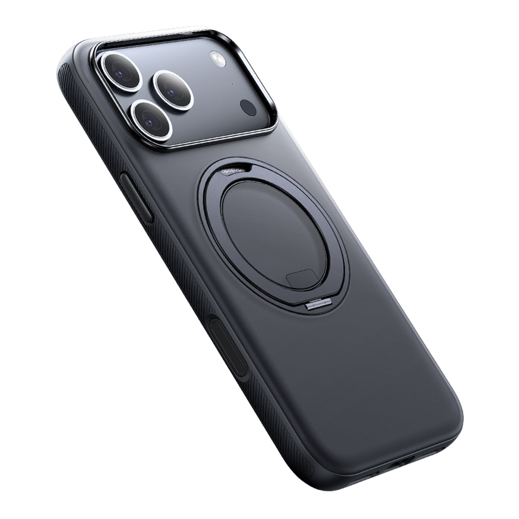 Mcdodo iPhone 17 Series Case with Magnetic 360° Ring Stand and Capture Button