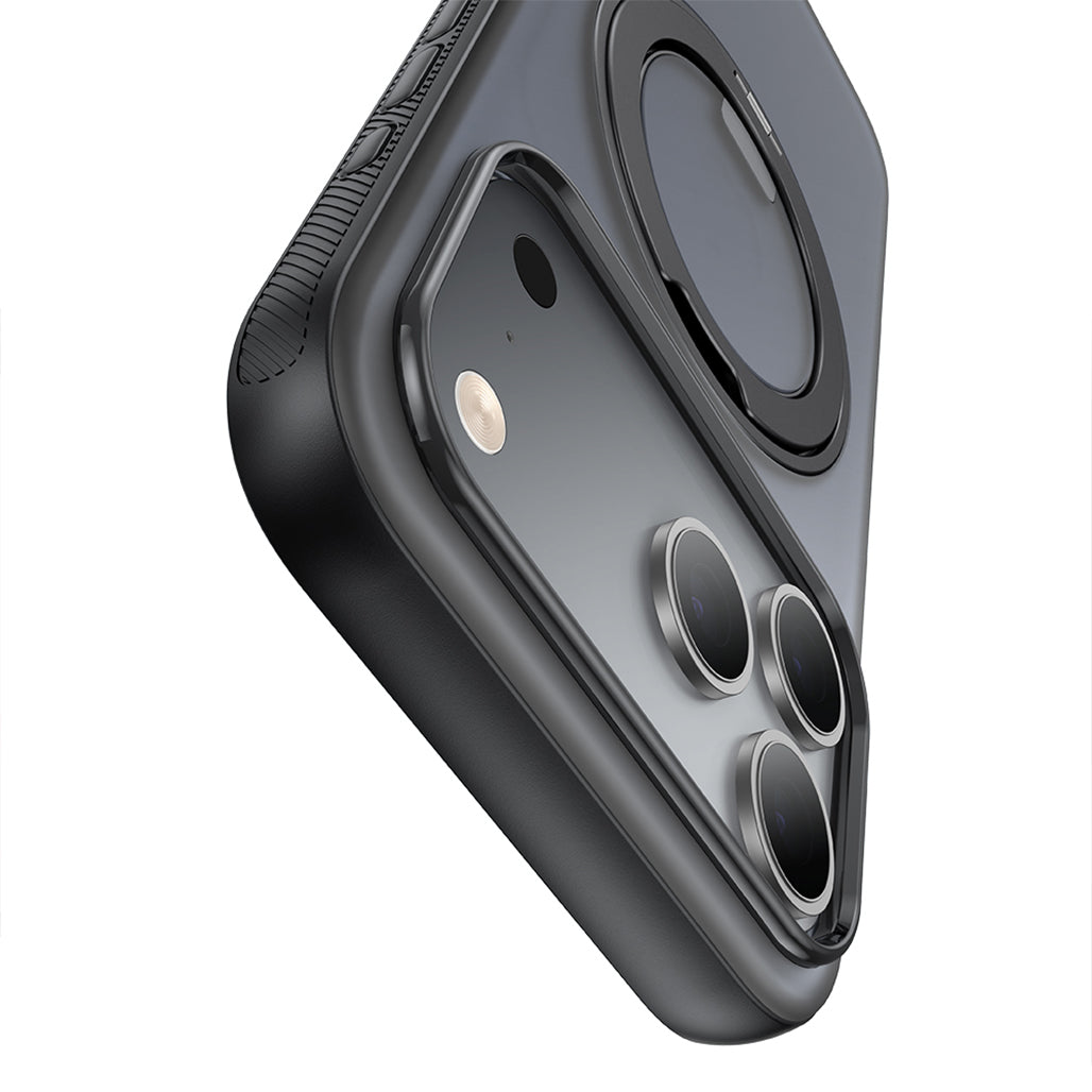 Mcdodo iPhone 17 Series Case with Magnetic 360° Ring Stand and Capture Button