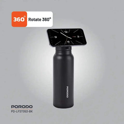 Porodo Lifestyle 1L Magnetic Mount Stainless Steel Water Bottle | LFS134