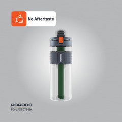 Porodo Lifestyle 2-Stage Filtration Water Bottle – BPA-Free, 600mL