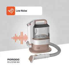 Porodo Lifestyle Pet Grooming Kit Trimmer & Vacuum – White - PD-LFST081-WH