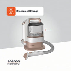 Porodo Lifestyle Pet Grooming Kit Trimmer & Vacuum – White - PD-LFST081-WH