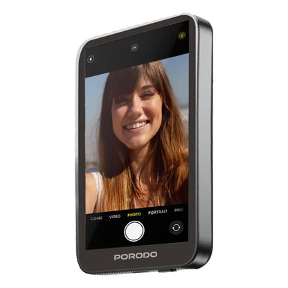 Porodo Lifestyle Selfie Screen Monitor – Magnetic Mirroring Device | 4.02" HD, 180° Rotation