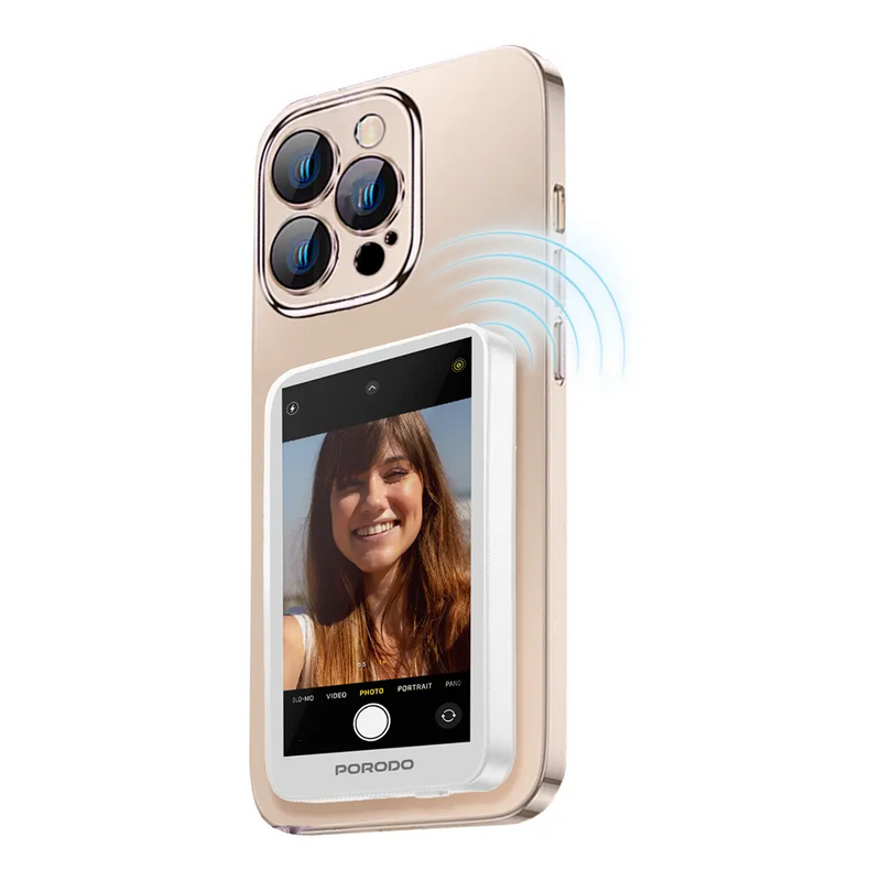 Porodo Lifestyle Selfie Screen Monitor – Magnetic Mirroring Device | 4.02