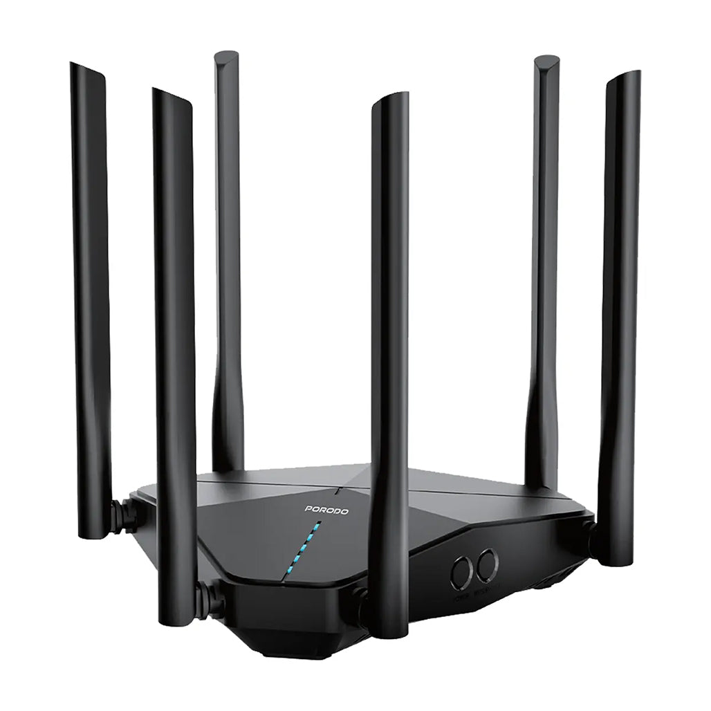 Porodo Dual Band Portable Wi-Fi Router - Black - PDLFST207BK