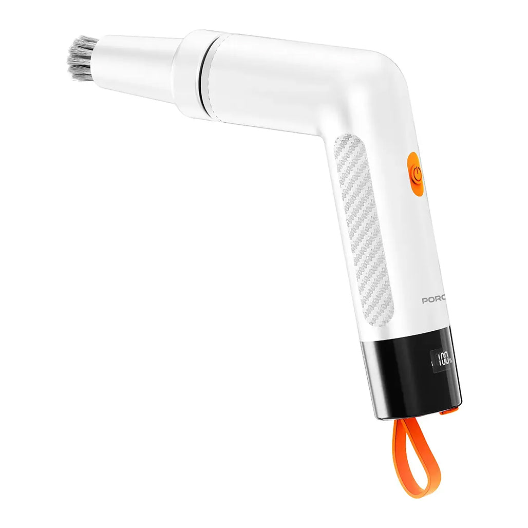 Porodo Lifestyle MiniSpin Electric Cleaning Brush – White - PDS3CBWH