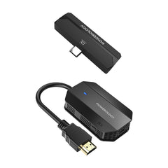 Powerology Wireless HDMI Type-C Adapter Audio & Video – Black - PHDMACBK