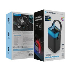 Powerology Halo Beam 40000mAh Power Bank PD 65W – PPBCHA92BK
