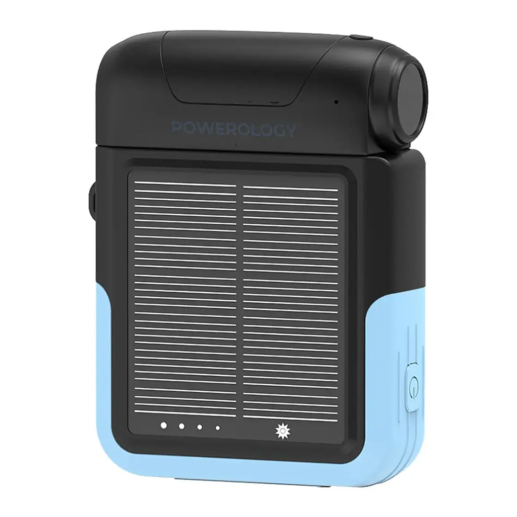 Powerology Sante 10000mAh Solar Power Bank – Black - PPBDS05BK