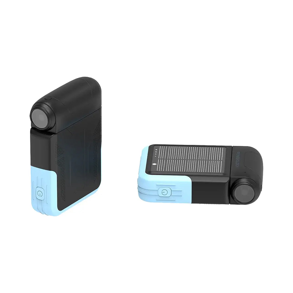 Powerology Sante 10000mAh Solar Power Bank – Black - PPBDS05BK