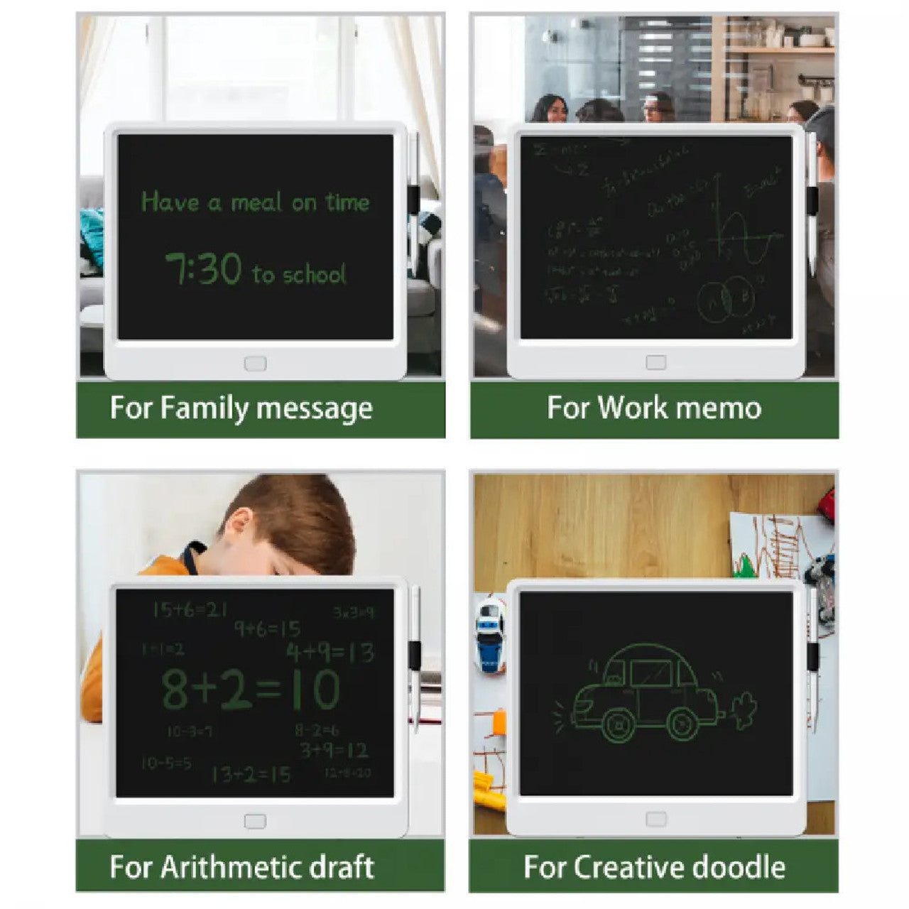 WIWU LCD Drawing Board 13.5" – White (LDB13.5W) | Portable Pressure-Sensitive Writing Tablet