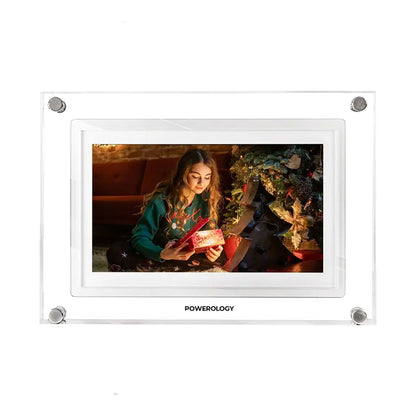Powerology 7" Smart Frame Digital Photo Display – PSM019WH - White