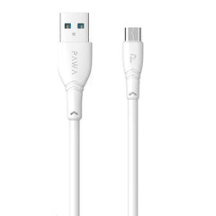 Pawa 4A Data & Quick Charging Micro USB Cable (2M / 4FT, White) — Fast Charge & High-Speed Data Transfer
