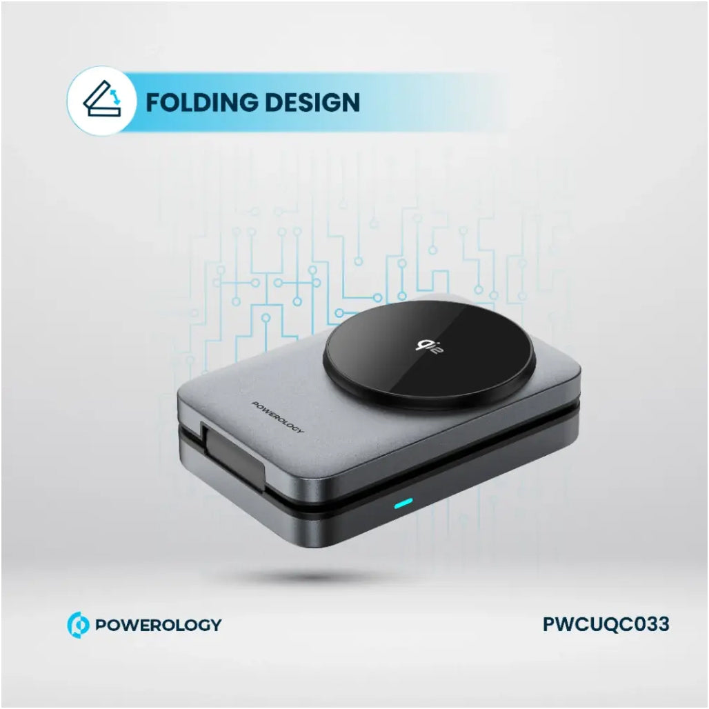 Powerology Qi2 Fast Charging Multi-Device Hub – Black - PWCUQC033