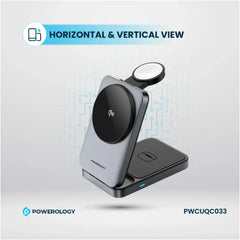 Powerology Qi2 Fast Charging Multi-Device Hub – Black - PWCUQC033