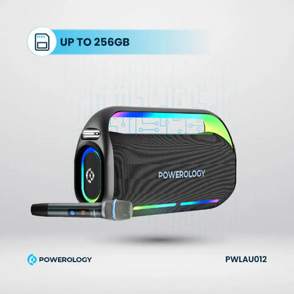 Powerology Deep Bass Party Speaker - Black