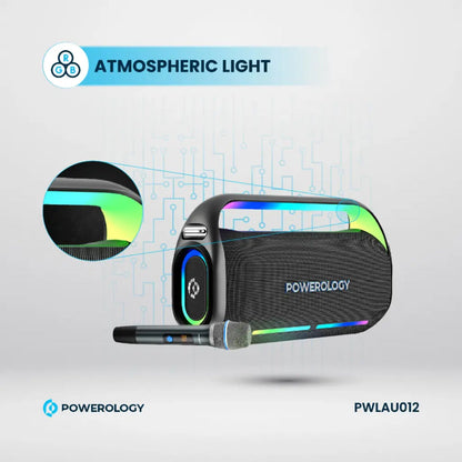 Powerology Deep Bass Party Speaker - Black