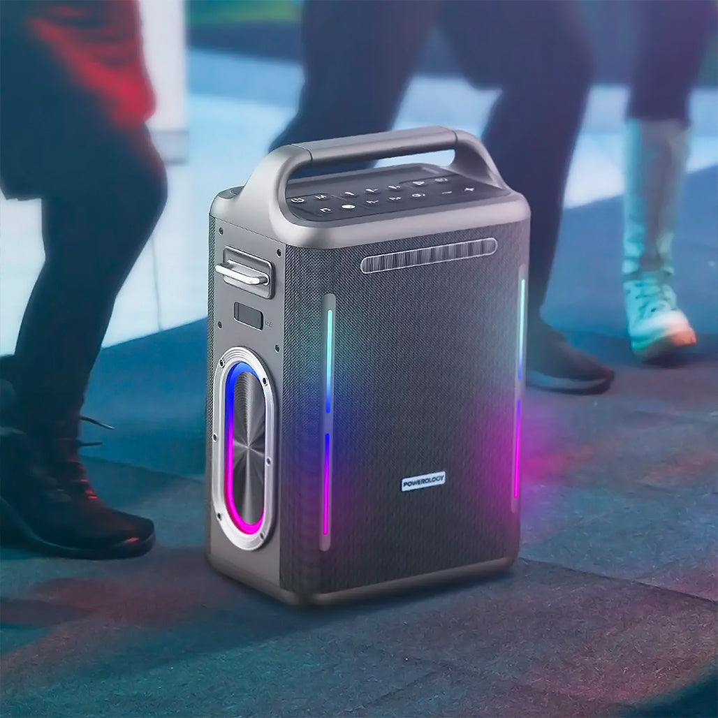 Powerology Karaoke Party Speaker - Silver