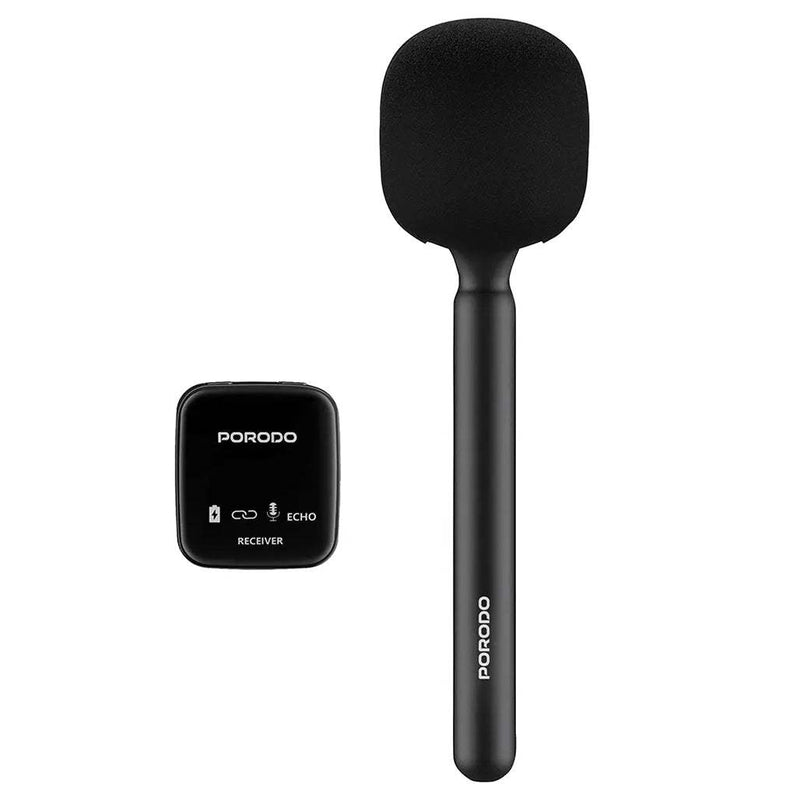 Porodo LFS133 2 in 1 Dual-Device Wireless Lavalier Microphone – 2.4GHz