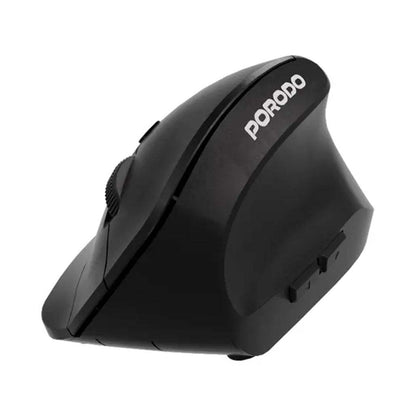 Porodo PD-ETK05-BK Vertical 4000 DPI Wireless Mouse – Black
