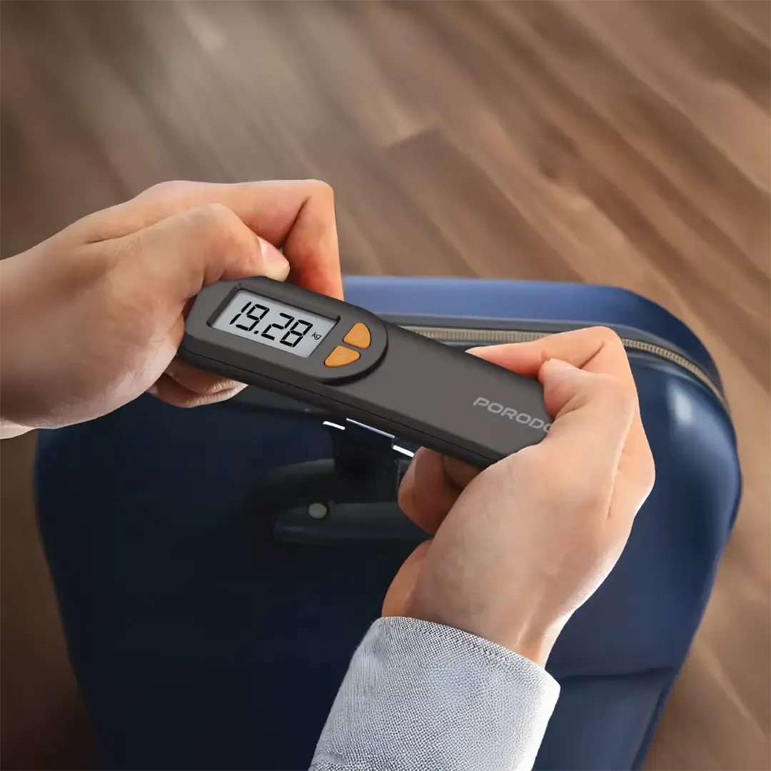 Porodo Lifestyle Accuscale High-Precision Luggage Scale – Black - PDLFST205BK