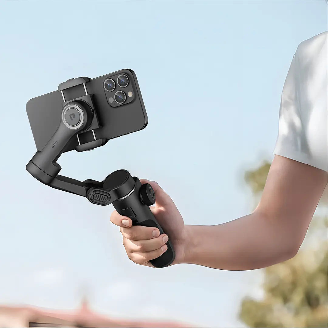 Porodo Velocam 3-Axis Gimbal Stabilizer – PDLFST176BK – Black