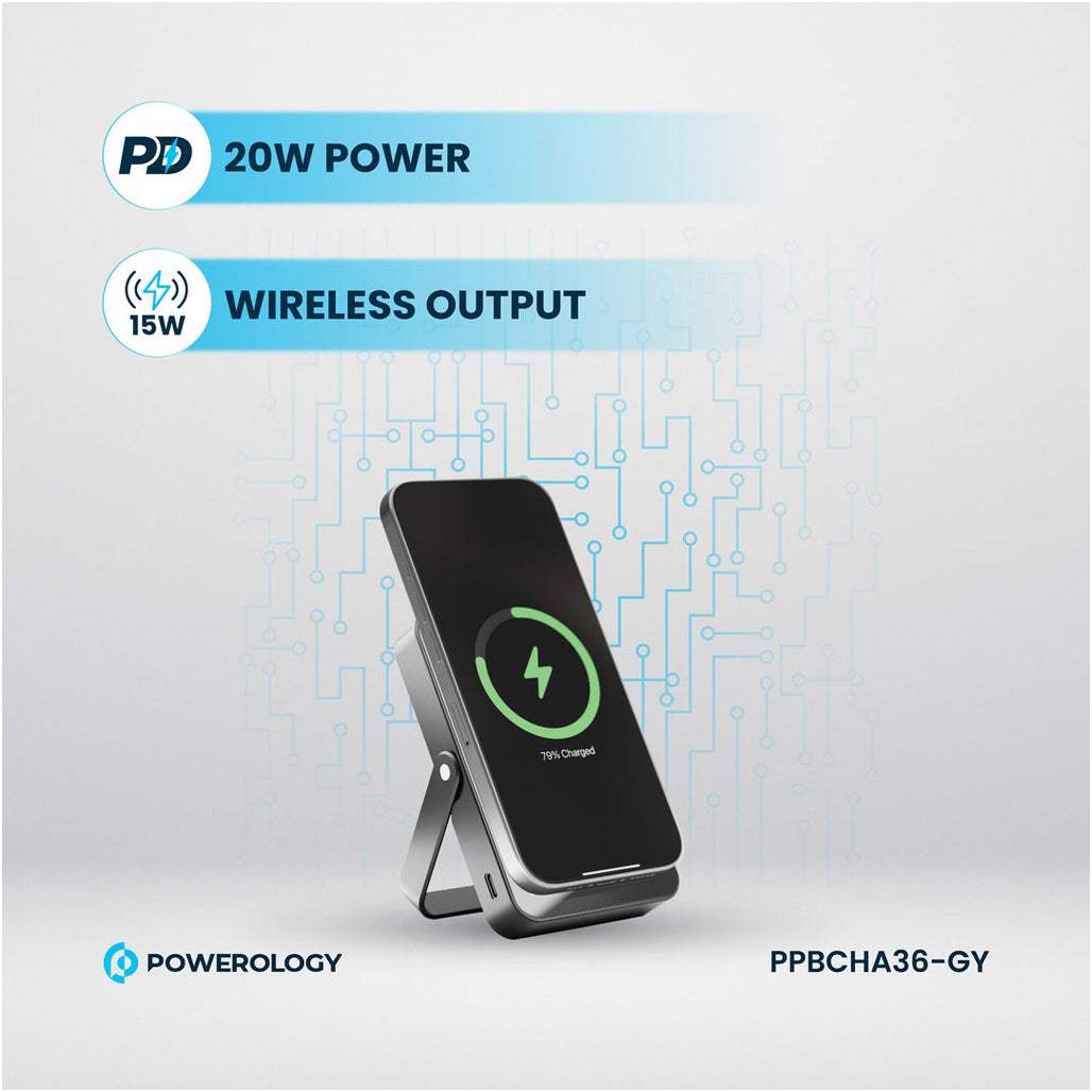 Powerology 10000mAh MagSafe Power Glass Surface | PP036