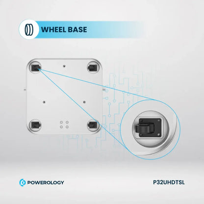 Powerology Android 32” UHD Tablet with Stand – 4K Display, Android 13, 8GB+128GB