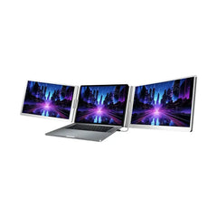 Powerology 14″ Dual‑Screen Portable Monitor – IPS, 1920×1200, USB‑C