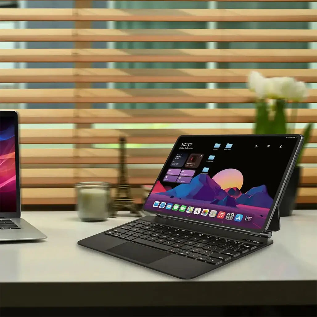 Powerology Magic Keyboard – iPad Pro 11/13 M4 Wireless Keyboard Case