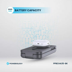 Powerology 10000mAh 3 in 1 Qi2 15W MagSafe Power Bank