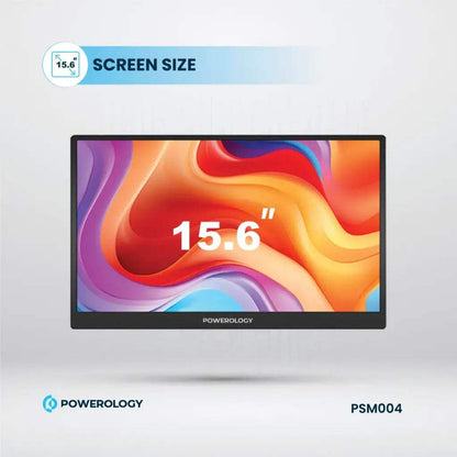 Powerology 15.6" Ultra-Slim Portable 144Hz Monitor – Full HD IPS
