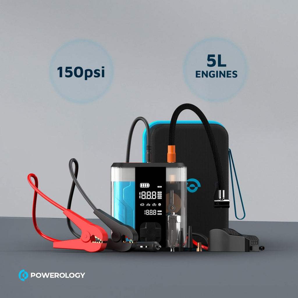 Powerology 8800mAh Jump Start / Air Compressor