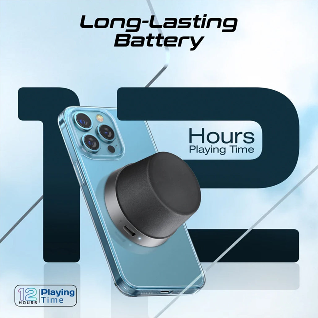 Promate Punch - High-Fidelity Mini Bluetooth Speaker with MagSafe Compatible Base