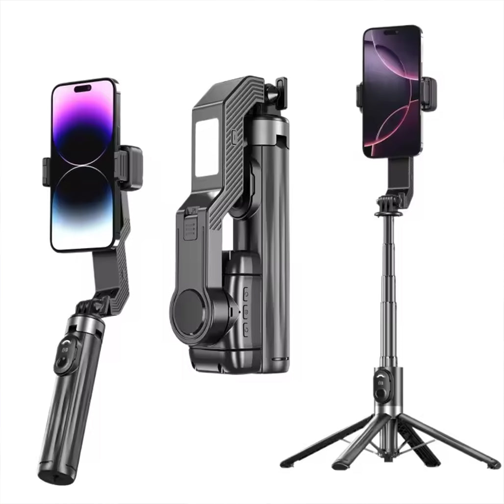 Q31 Single-Axis Stabilizer Selfie Stick Tripod Smart and stable mobile phone holder with Fill Light for Smartphone