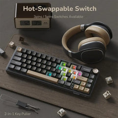 RK ROYAL KLUDGE R65 Mechanical Keyboard – 65% Layout, RGB, Hot-Swappable