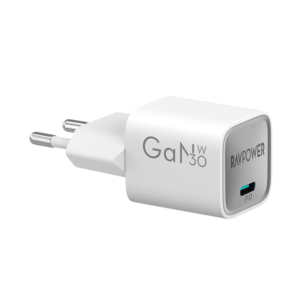 RAVPower 30W GaN Tech PD USB-C Wall Charger EU Plug - RP-PC1056