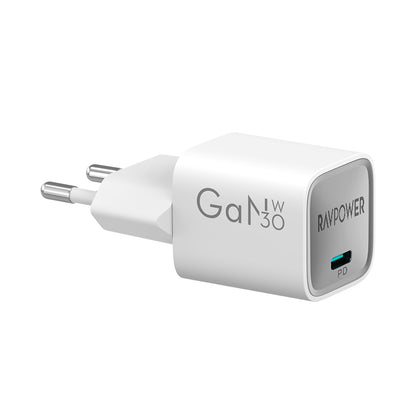 RAVPower 30W GaN Tech PD USB-C Wall Charger EU Plug - RP-PC1056