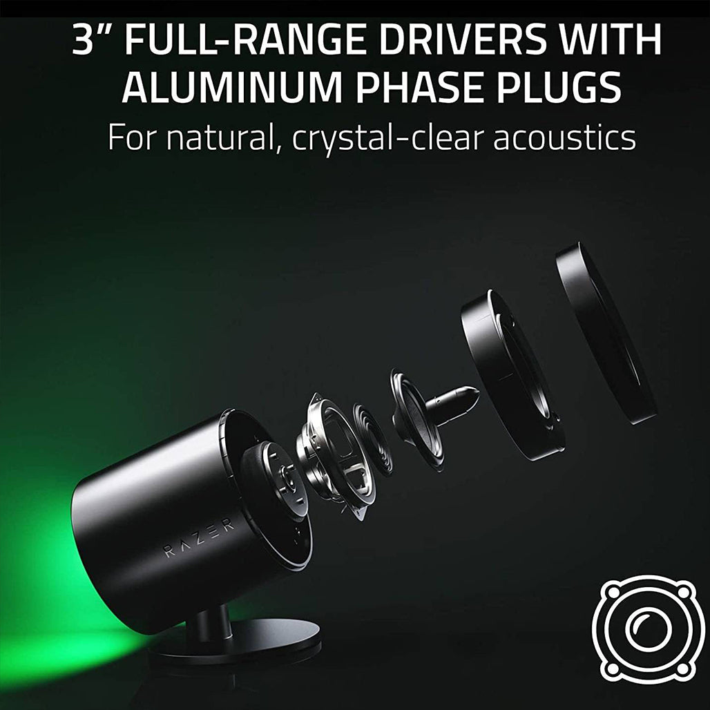 Razer Nommo V2 - 2.1 PC Gaming Speakers with Wired Subwoofer