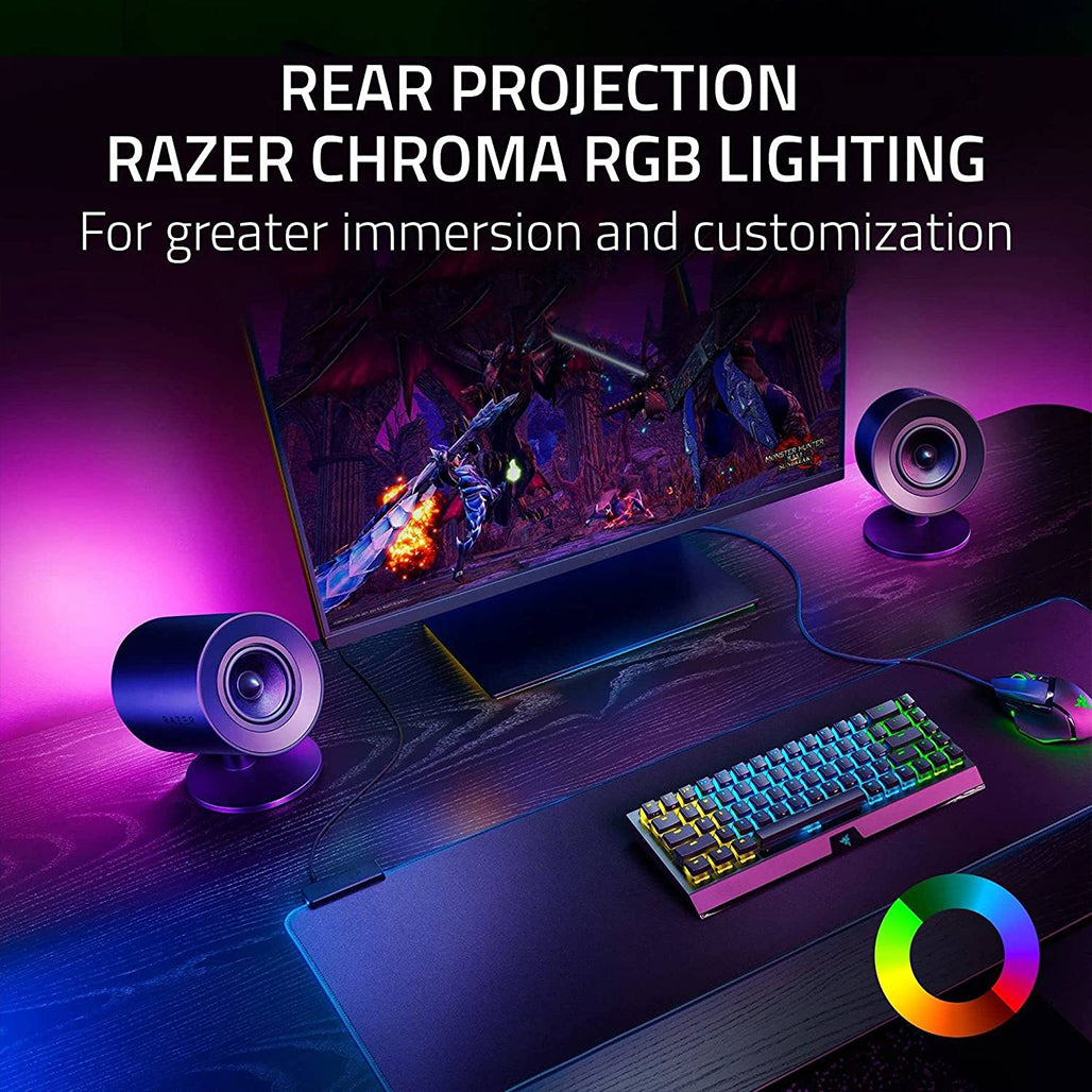 Razer Nommo V2 - 2.1 PC Gaming Speakers with Wired Subwoofer