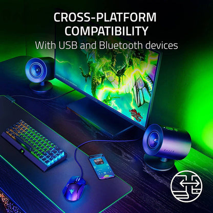 Razer Nommo V2 - 2.1 PC Gaming Speakers with Wired Subwoofer