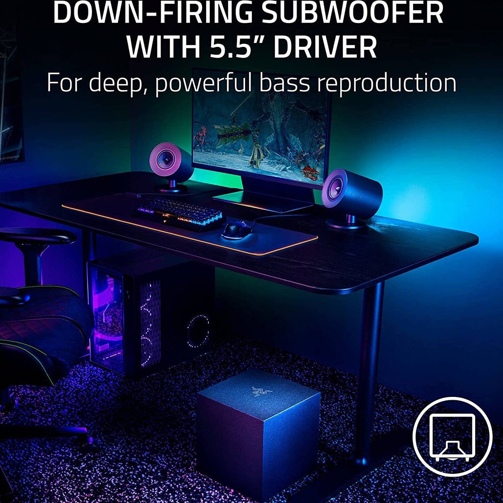 Razer Nommo V2 - 2.1 PC Gaming Speakers with Wired Subwoofer