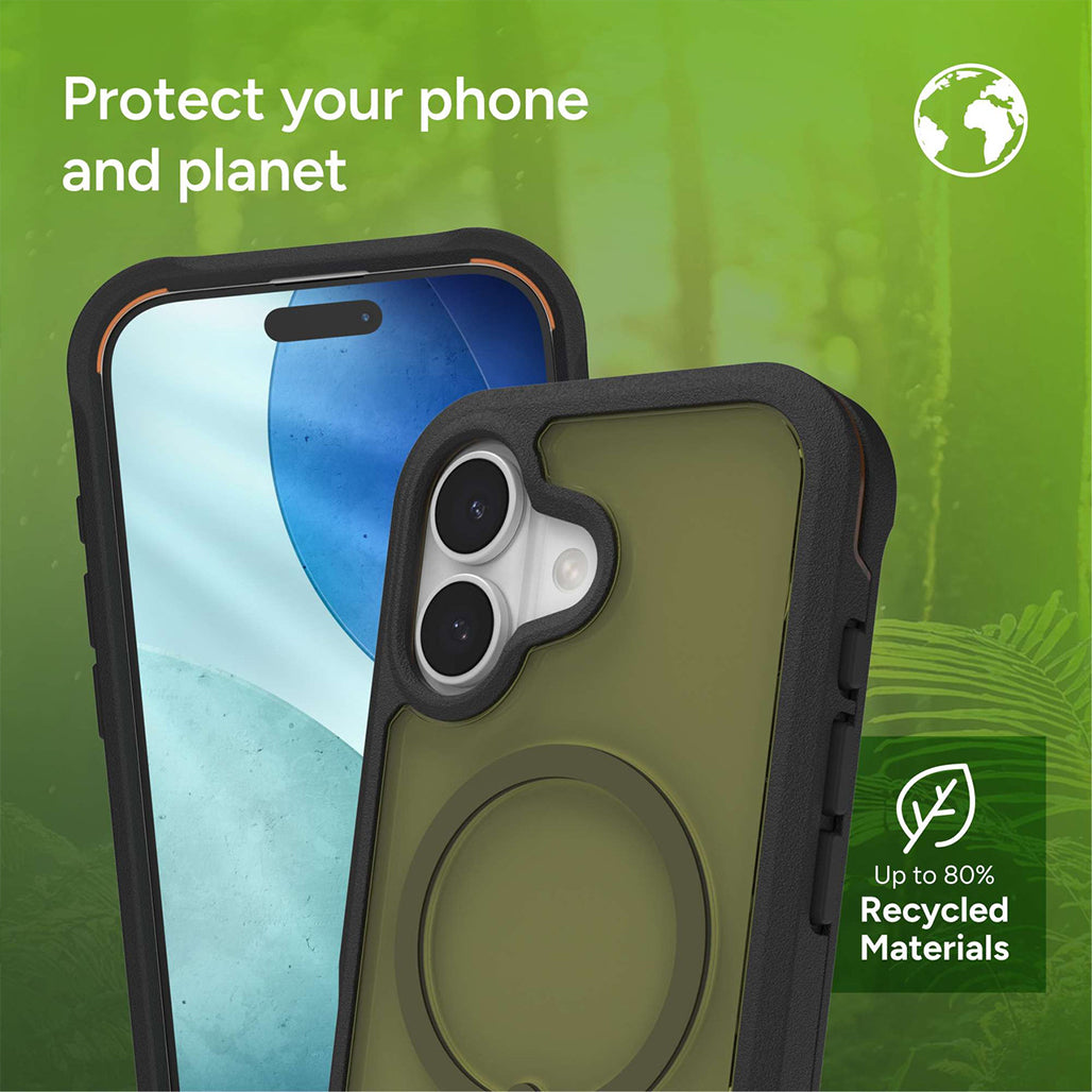 ZAGG Rainier Snap Kickstand with Camera Control Button - Sea Kelp | iPhone 17 Pro Max