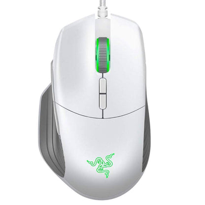 Razer Basilisk Mercury White Gaming Mouse – 16,000 DPI, Chroma RGB