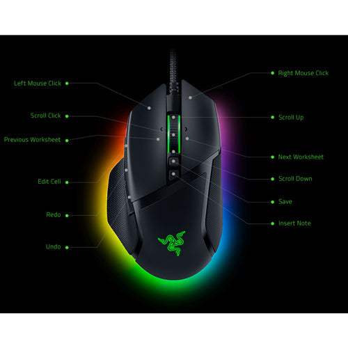 Razer Basilisk V3 Wired Gaming Mouse – 26000 DPI, RGB, 11 Buttons
