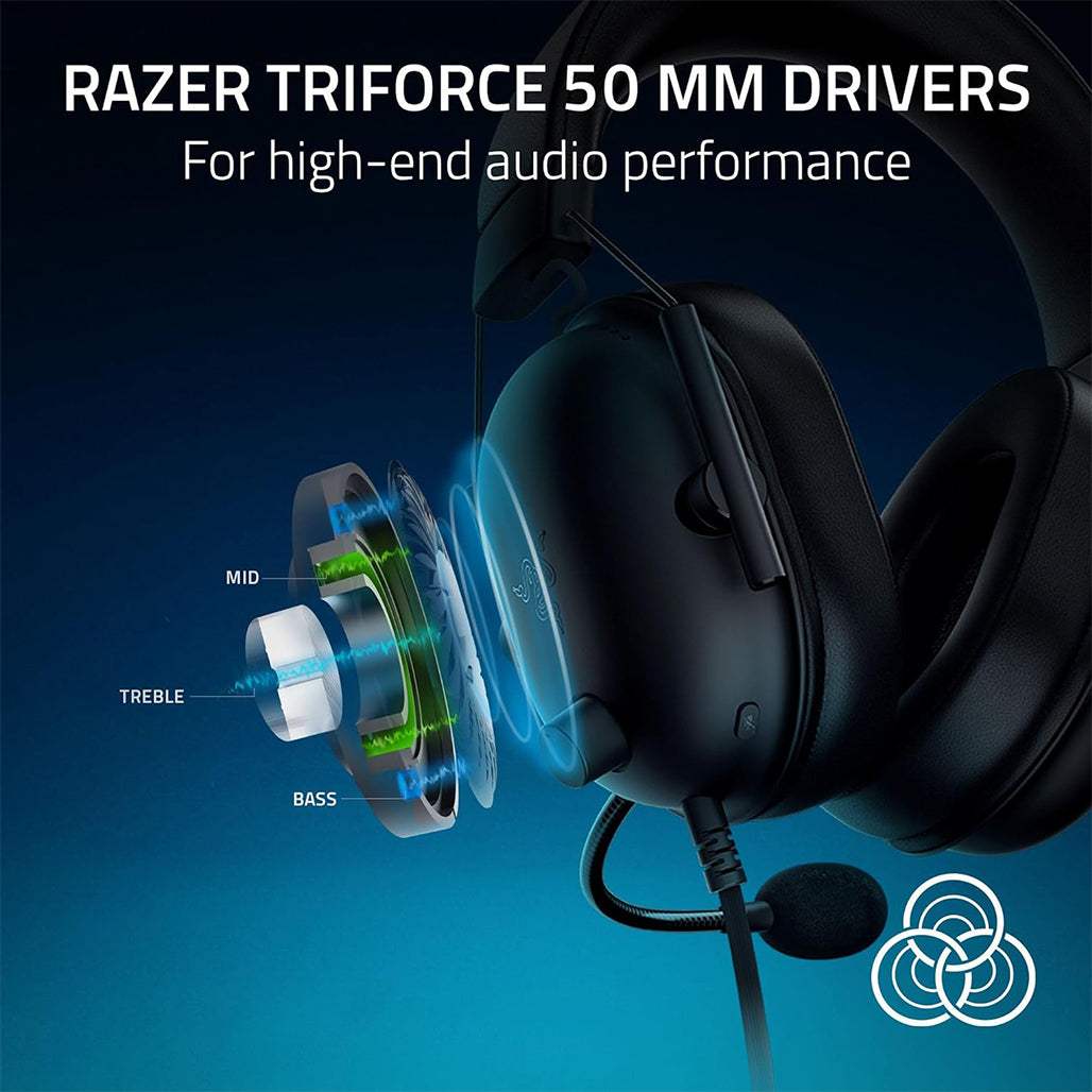 Razer BlackShark V2 X Wired Esports Headset for PlayStation – 50mm Drivers, Noise-Cancelling Mic