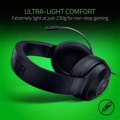 Razer Kraken X Lite Ultralight Gaming Headset – 7.1 Surround Sound, Lightweight Design