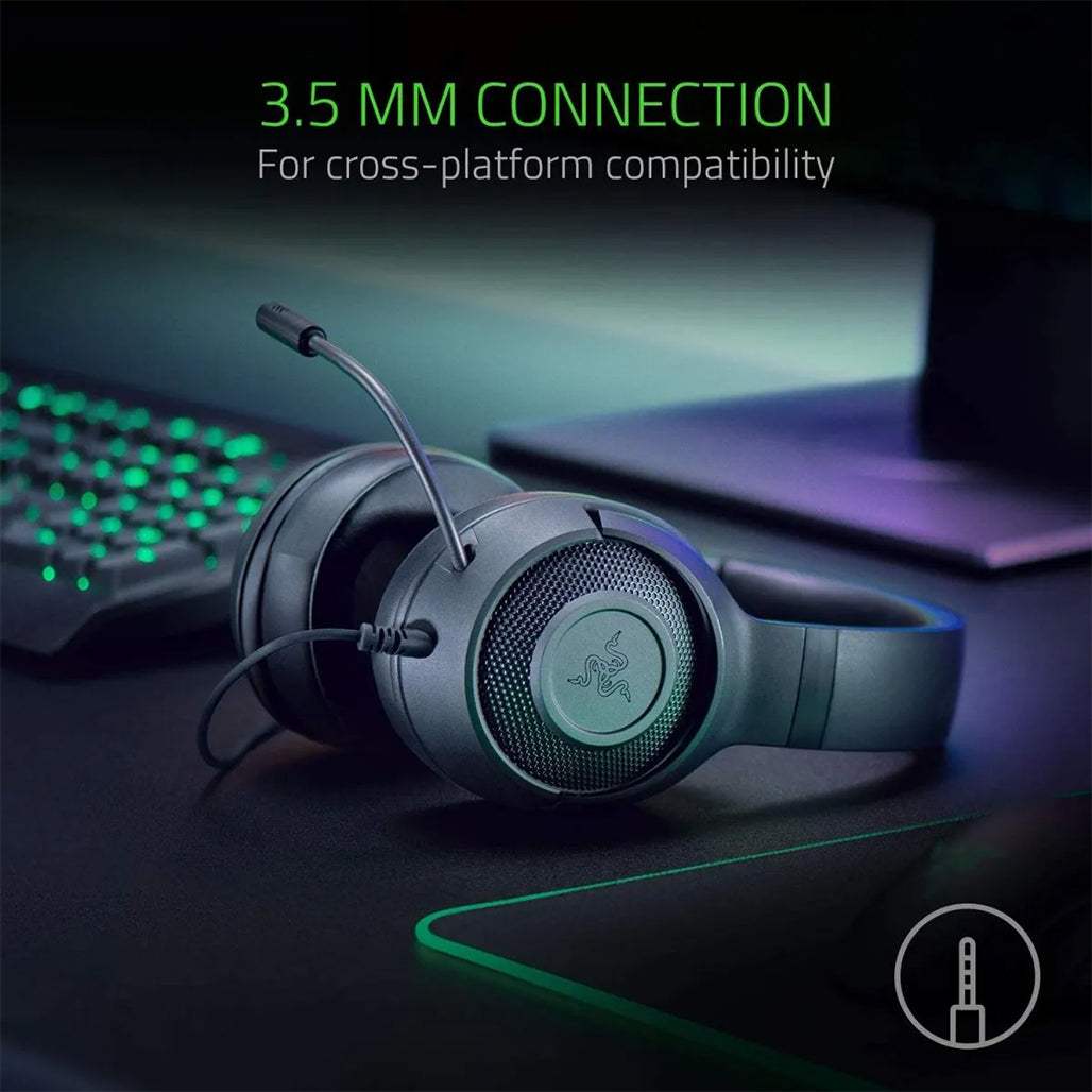Razer Kraken X Lite Ultralight Gaming Headset – 7.1 Surround Sound, Lightweight Design