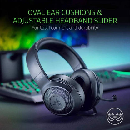 Razer Kraken X Lite Ultralight Gaming Headset – 7.1 Surround Sound, Lightweight Design