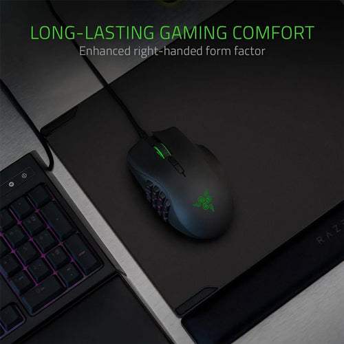 Razer Naga Trinity MMO Gaming Mouse – 19 Buttons, RGB, 16000 DPI